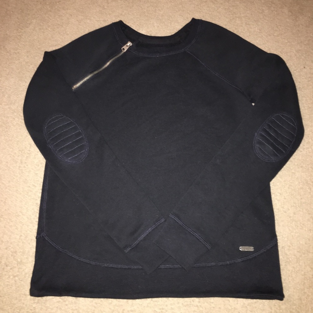Abercrombie & Fitch Zipper Crewneck